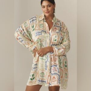 NEW Anthropologie Corey Lynn Calter Mini Shirt Dress